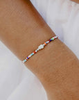 Pineapple Island Matira Freshwater Pearl Beaded Bracelet - Multicoloured