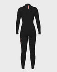 Sisstrevolution 7 Seas 3/2 Womens Chest Zip Wetsuit - Black - ManGo Surfing