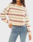 Sisstrevolution Golden Rays Fleece Sweatshirt - Sea Salt - ManGo Surfing