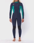 Sisstrevolution Seven Seas 3/2 Womens Wetsuit - Strong Blue - ManGo Surfing