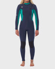 Sisstrevolution Seven Seas 4/3 Womens Wetsuit - Strong Blue - ManGo Surfing