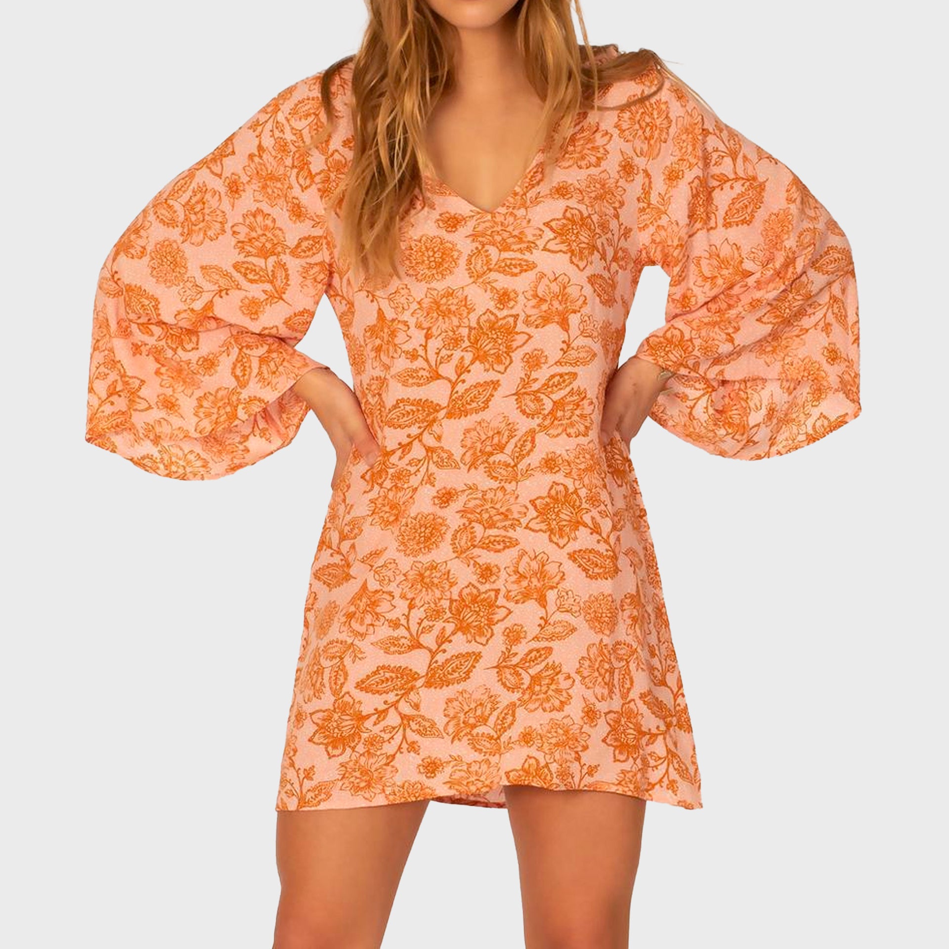 Sisstr Whispering Winds Dress - Peach - ManGo Surfing