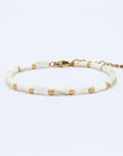 Pineapple Island Mother of Pearl Waterproof Bracelet - Gold
