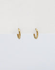 Pineapple Island Tiny Huggie Hoop Waterproof Earrings - Gold