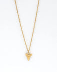 Pineapple Island Shark Tooth Necklace