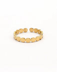 Pineapple Island Dainty Dot Waterproof Ring - Gold