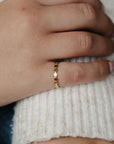 Pineapple Island Dainty Dot Waterproof Ring - Gold