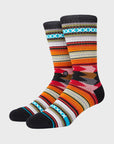 Stance Baron Unisex Crew Sock - Black - ManGo Surfing