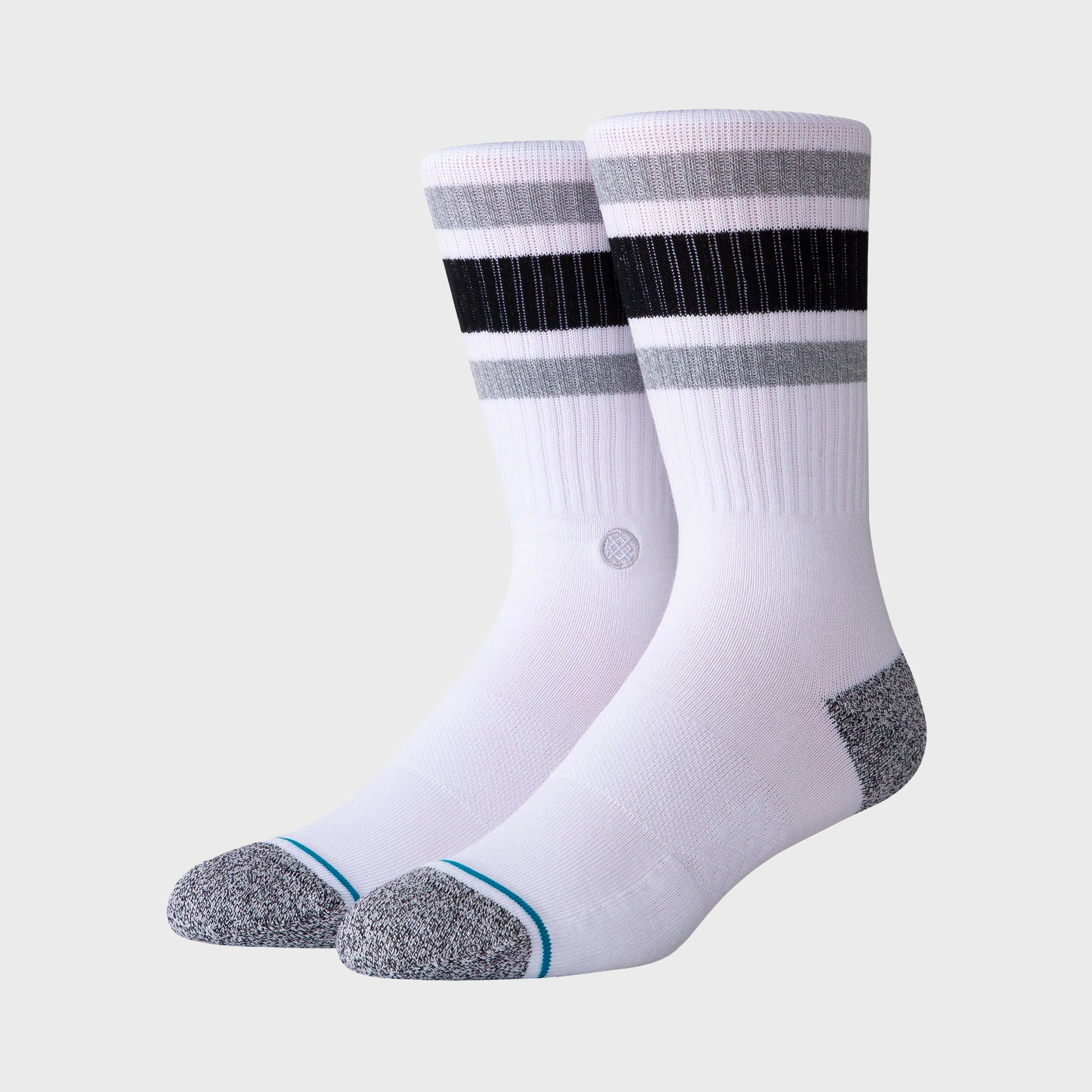 Stance Boyd Unisex Crew Socks - White - ManGo Surfing