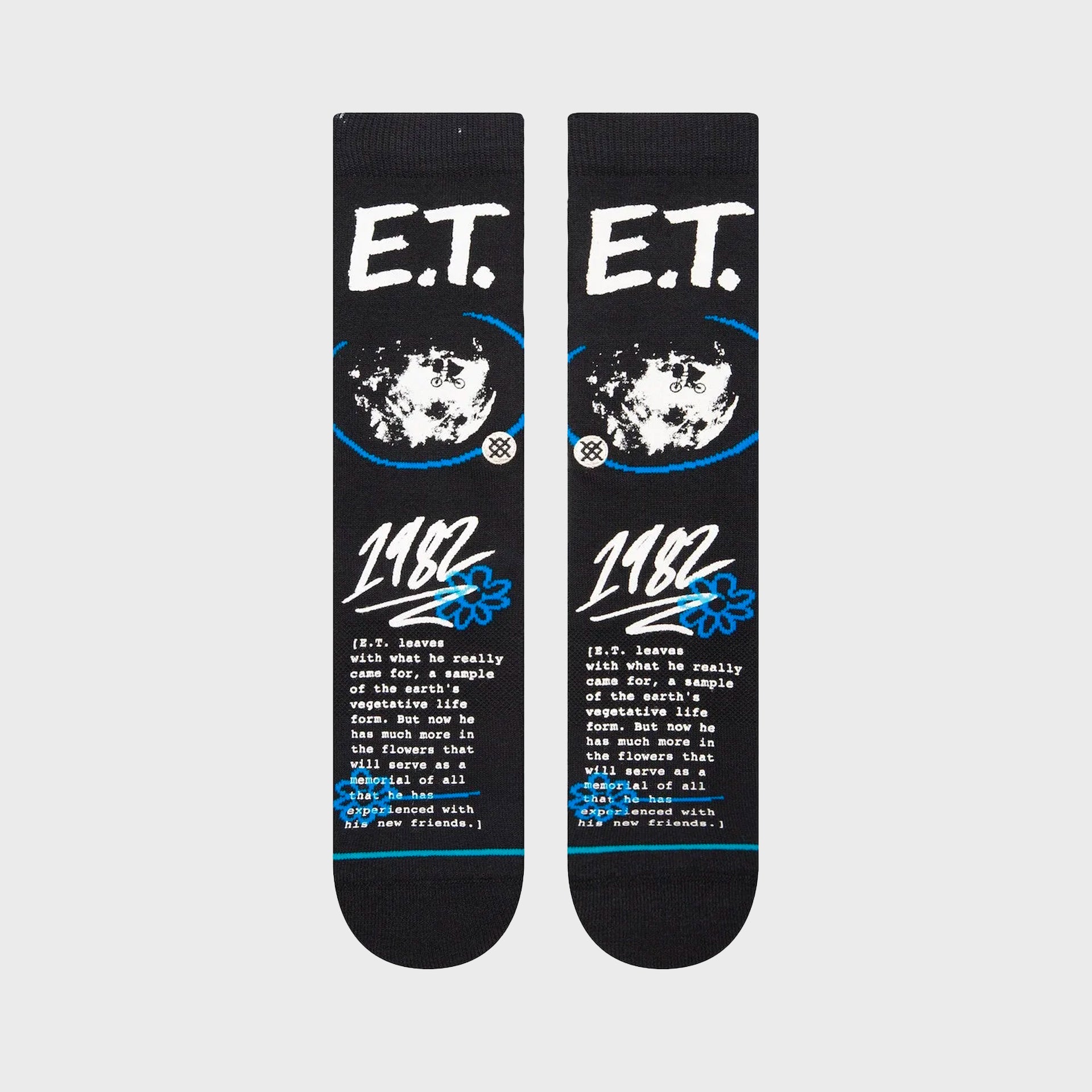 Stance Extra Terrestrial Crew Socks - Black - ManGo Surfing