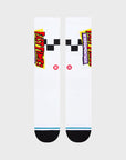 Stance Gnarly Crew Socks - White - ManGo Surfing