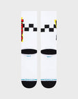 Stance Gnarly Crew Socks - White - ManGo Surfing