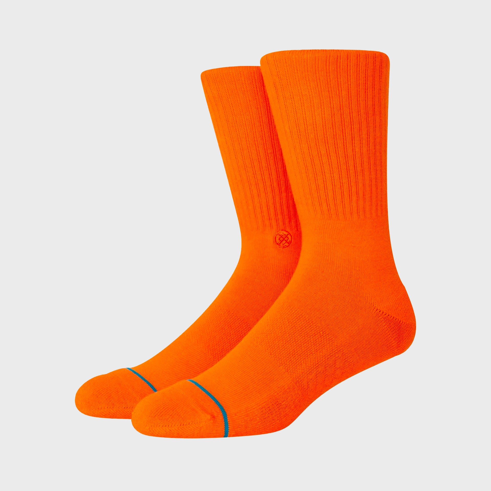 Stance Icon Unisex Crew Sock - Orange - ManGo Surfing