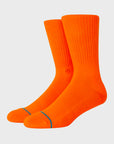 Stance Icon Unisex Crew Sock - Orange - ManGo Surfing