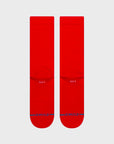 Stance Icon Unisex Crew Sock - Red - ManGo Surfing