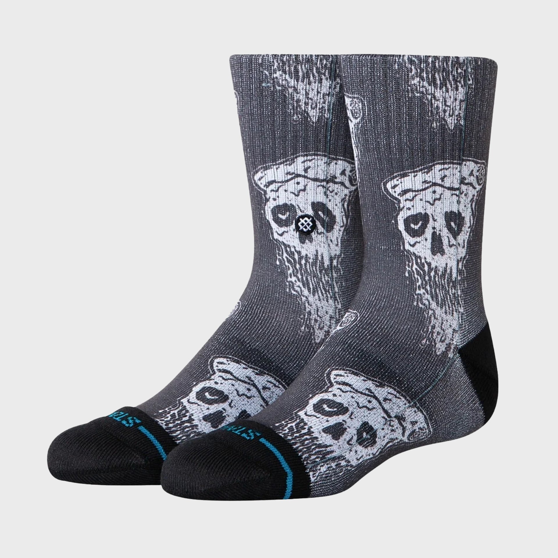 Stance Kids Pizza Face Socks - Black - ManGo Surfing