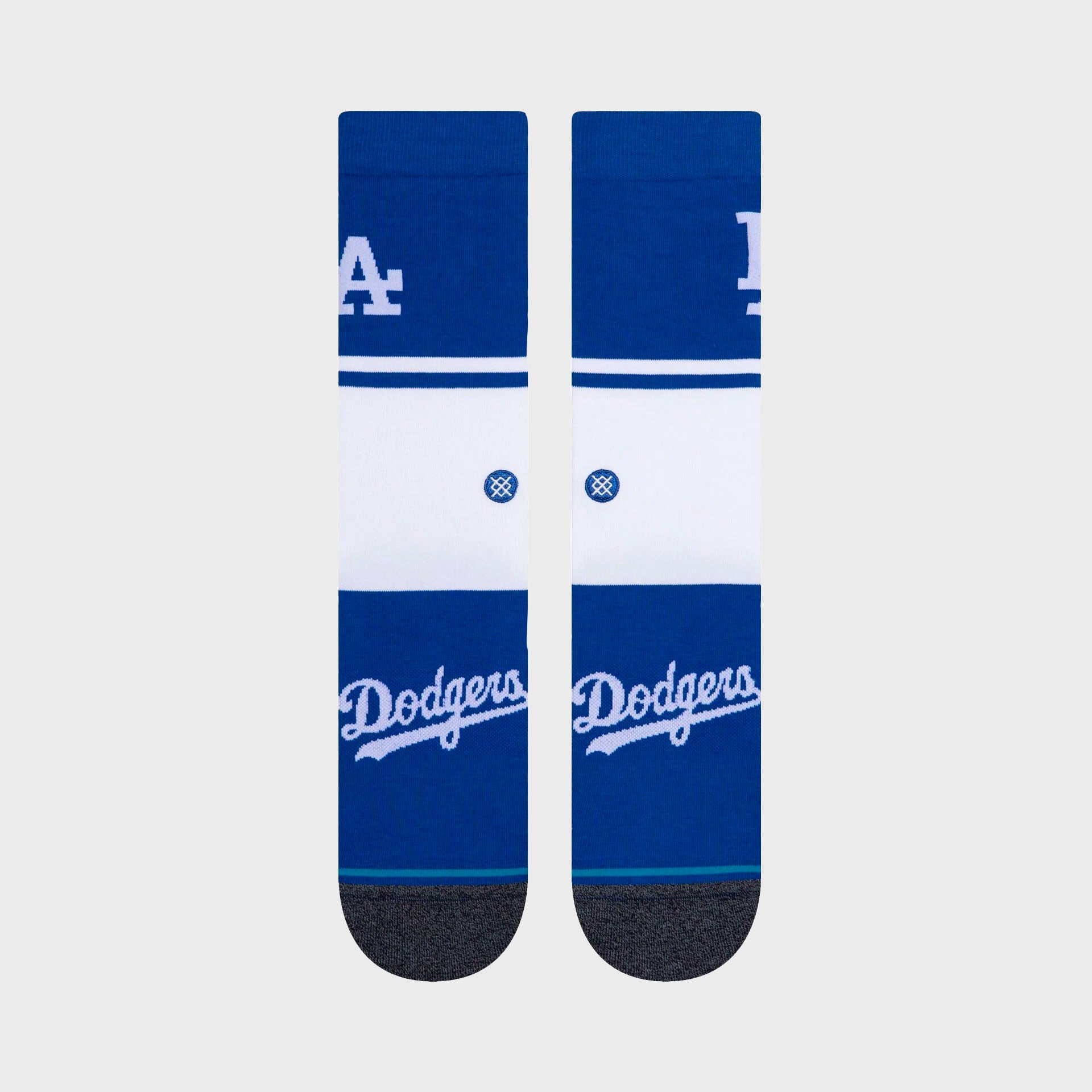 Stance LA Dodgers Colour Crew Socks - White - ManGo Surfing