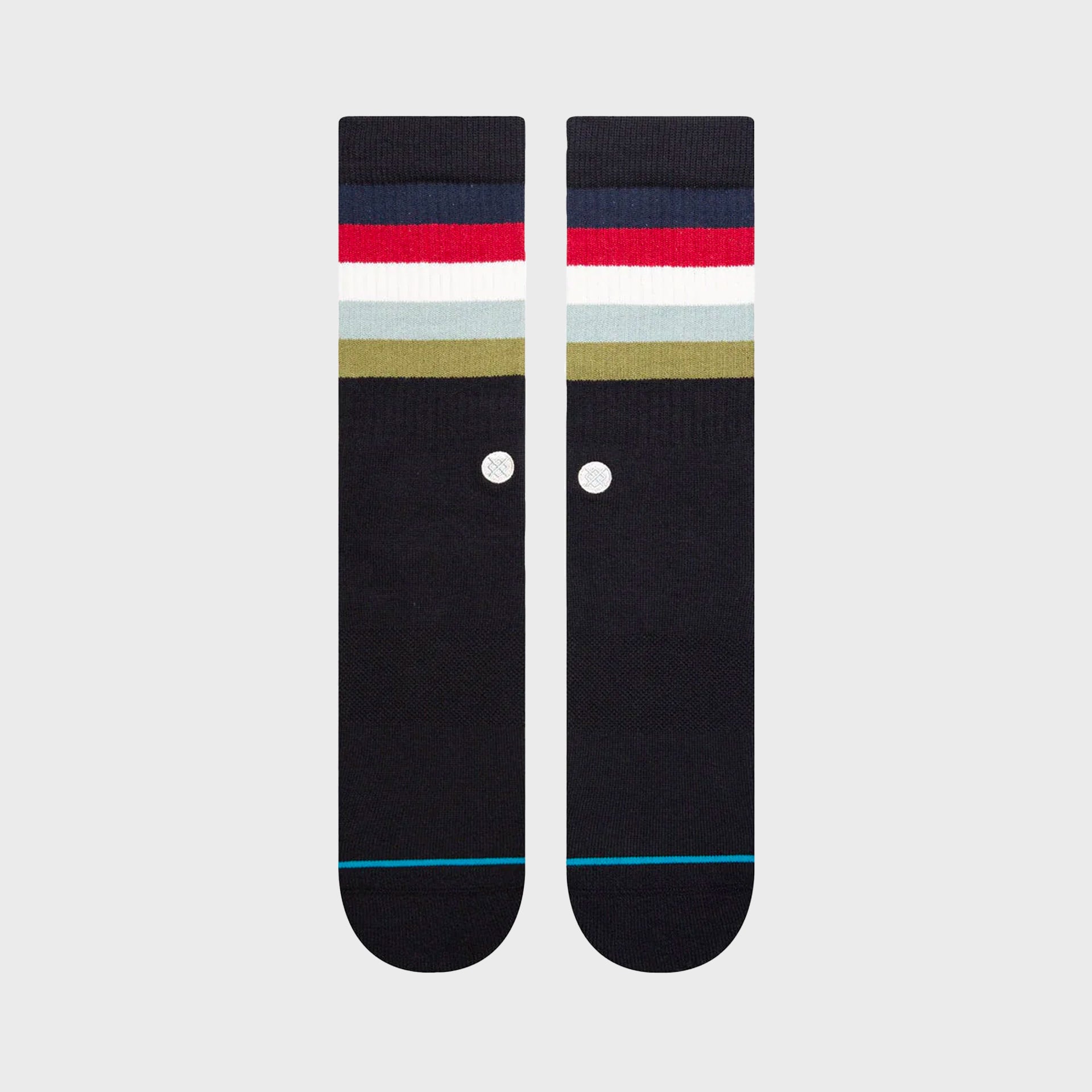 Stance Maliboo Unisex Crew Socks - Black Fade - ManGo Surfing