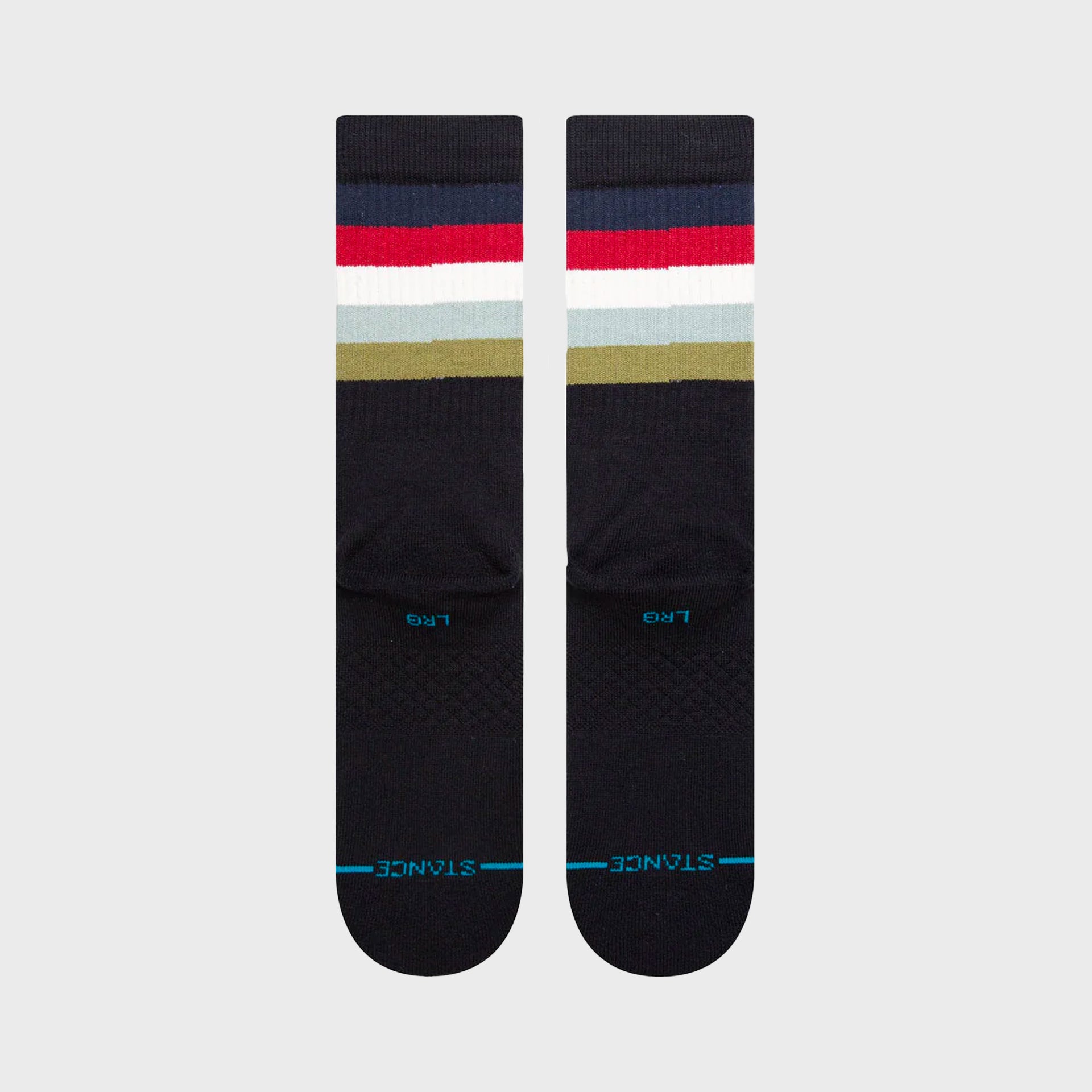 Stance Maliboo Unisex Crew Socks - Black Fade - ManGo Surfing