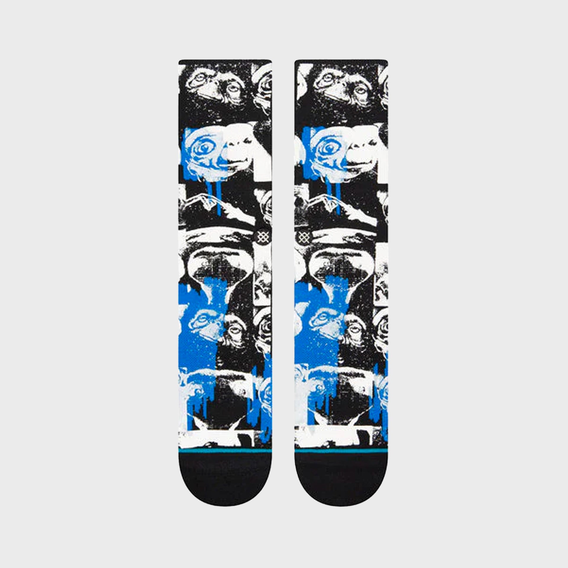 Stance Phone Home Crew Socks - Black - ManGo Surfing