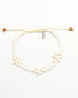 Pineapple Island Shoreline Turquoise Bracelet Trio Set - White/Green