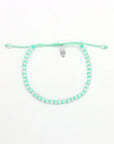 Pineapple Island Shoreline Turquoise Bracelet Trio Set - White/Green