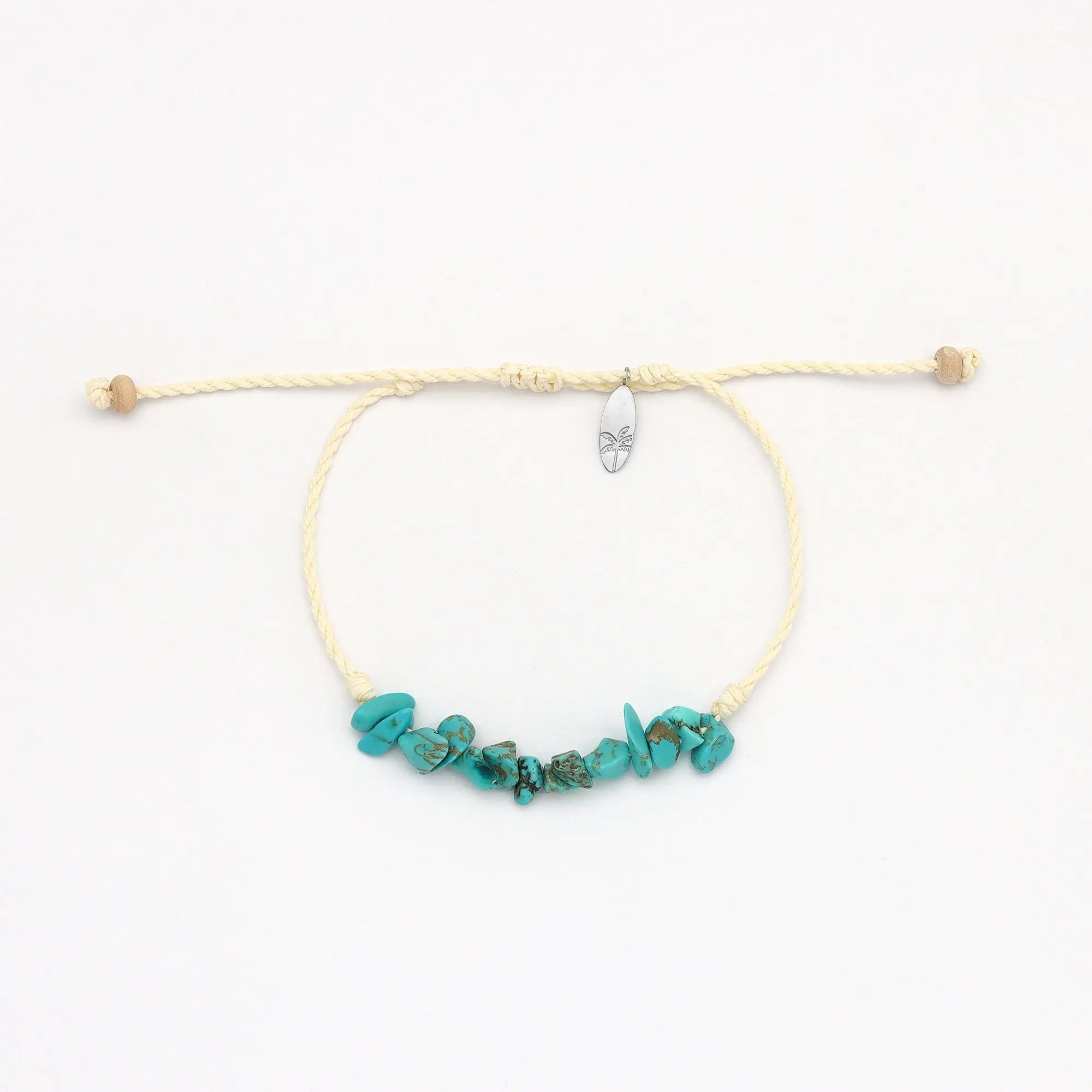 Pineapple Island Halcyon Turquoise and Shell Bracelet Trio Set - White/Turquoise/Multi