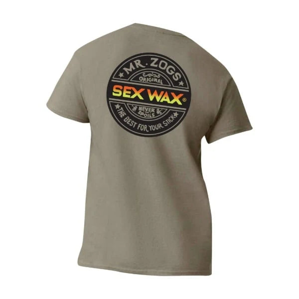 Sex Wax Word Fade Orange T-Shirt - Prairie Dust