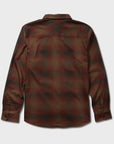 Salty Crew Mens Fathom Long Sleeve Tech Flannel Shirt - Burgundy