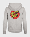 Santa Cruz Womens Classic Dot Chest Hoodie - Heather Grey