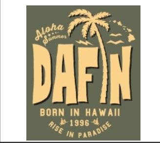 Dafin Mens Mahalo Short Sleeve T-Shirt - Navy