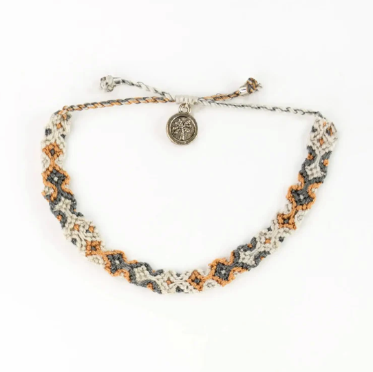 Pineapple Island Leme Surf Bracelet - Grey/Multi