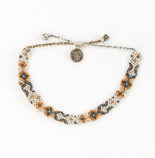 Pineapple Island Leme Surf Anklet  - Grey/Multi