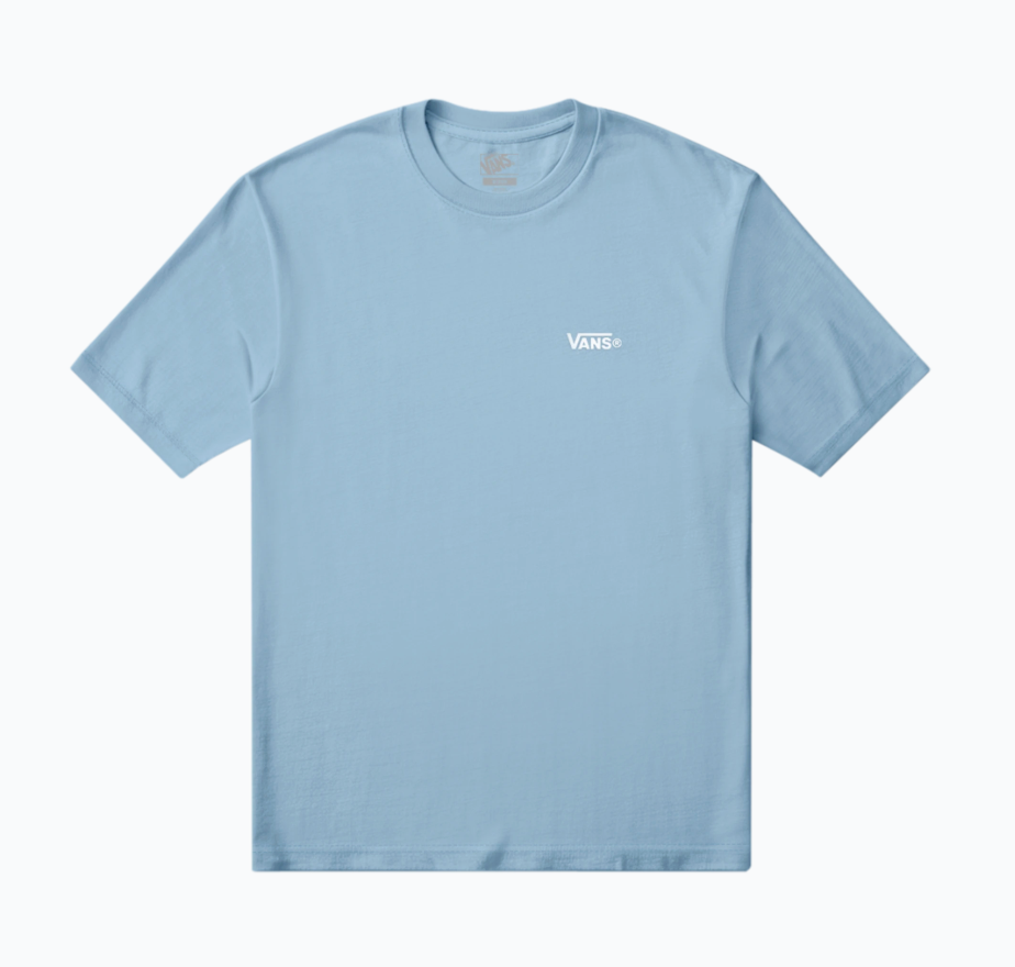 Vans Mens New Left Chest Logo Short Sleeve T-Shirt - Soft Slate