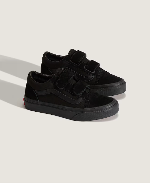Vans Old Skool V Kids Shoes - Black / Black