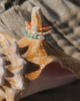 Pineapple Mutiara Stretchy Pearl Bead Rings - Multi colours