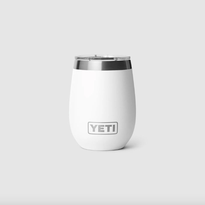 Yeti Rambler 10oz (296 ml) Wine Tumbler with Ceramic lining - White