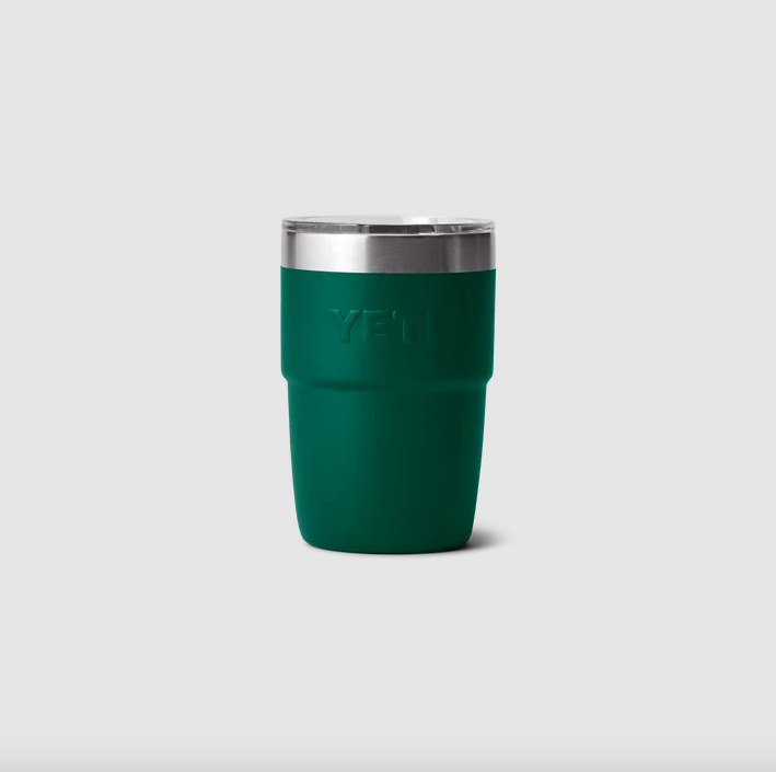Yeti Rambler 8oz (237 ml) Stackable Cup With DuraSip™ Ceramic Lining - Black Forest Green