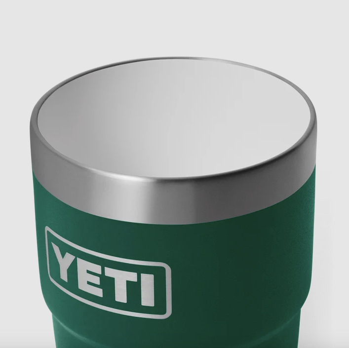 Yeti Rambler 8oz (237 ml) Stackable Cup With DuraSip™ Ceramic Lining - Black Forest Green