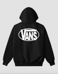 Vans Mens Oval Logo Pullover Hoodie - Black
