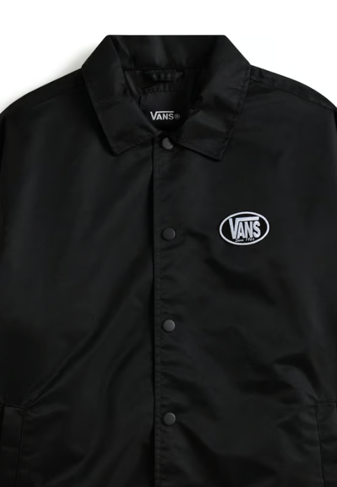 Vans Mens Torrey Nylon Coaches Jacket - Black