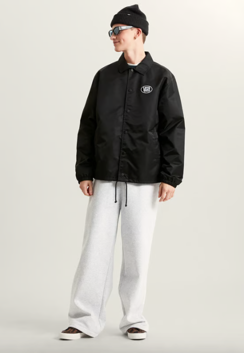 Vans Mens Torrey Nylon Coaches Jacket - Black