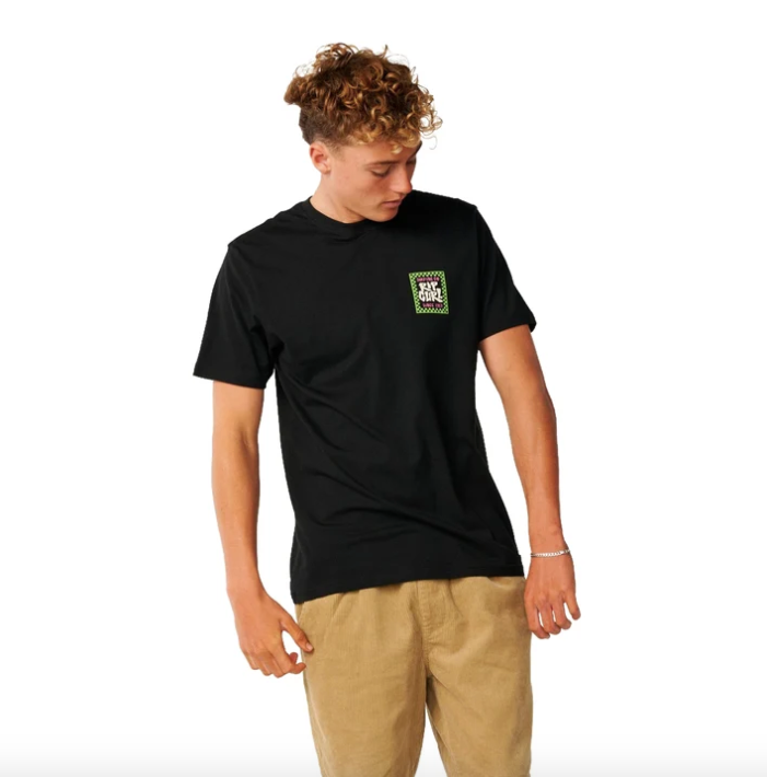 Rip Curl Mens Streamline Lineup Standard T-Shirt - Black