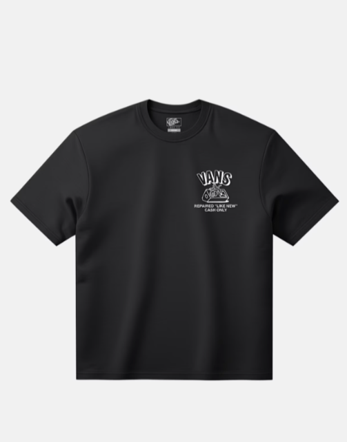 Vans Mens Refurbed Short Sleeve T-Shirt - Black