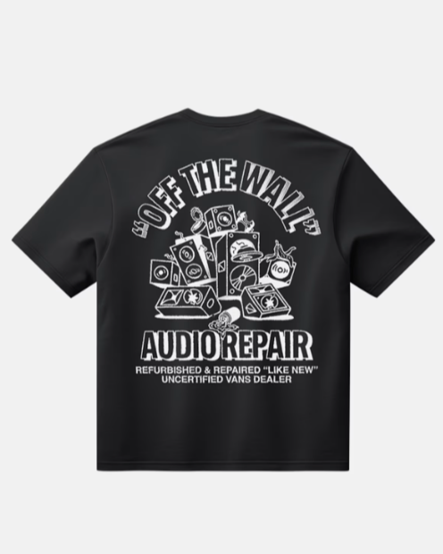 Vans Mens Refurbed Short Sleeve T-Shirt - Black