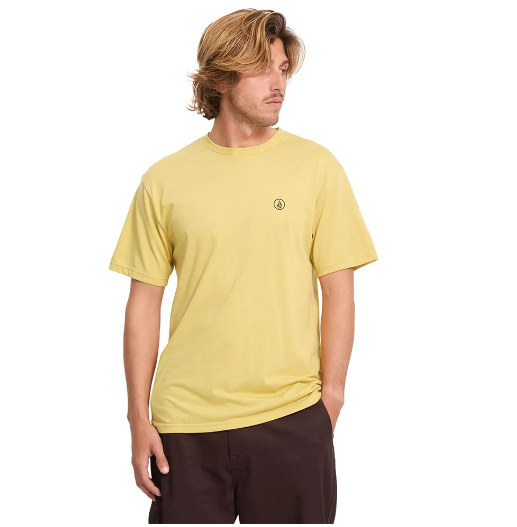 Volcom Circle Blanks Short Sleeve T-Shirt - Mustard