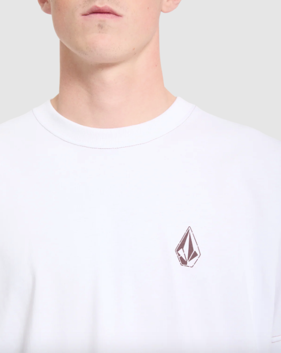 Volcom Mens Skidder Short Sleeve T-Shirt - White
