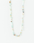 Pineapple Island Dunes Stone Bead Necklace - Turquoise/White