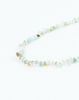 Pineapple Island Dunes Stone Bead Necklace - Turquoise/White