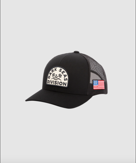 Dark Seas Mens Solitude Hat - One Size - Black